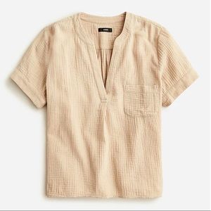 NWT J Crew v neck gauze blouse